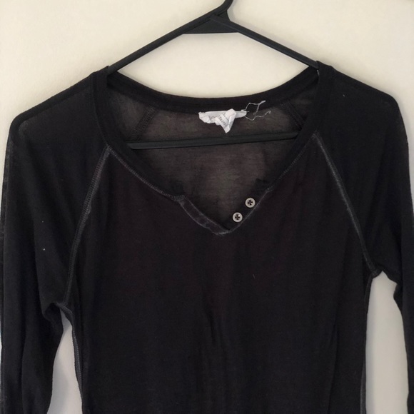 FOREVER 21 Black Baseball Tee - Picture 2 of 5